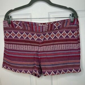 Merona Women's Patterned Shorts - Red and Purple